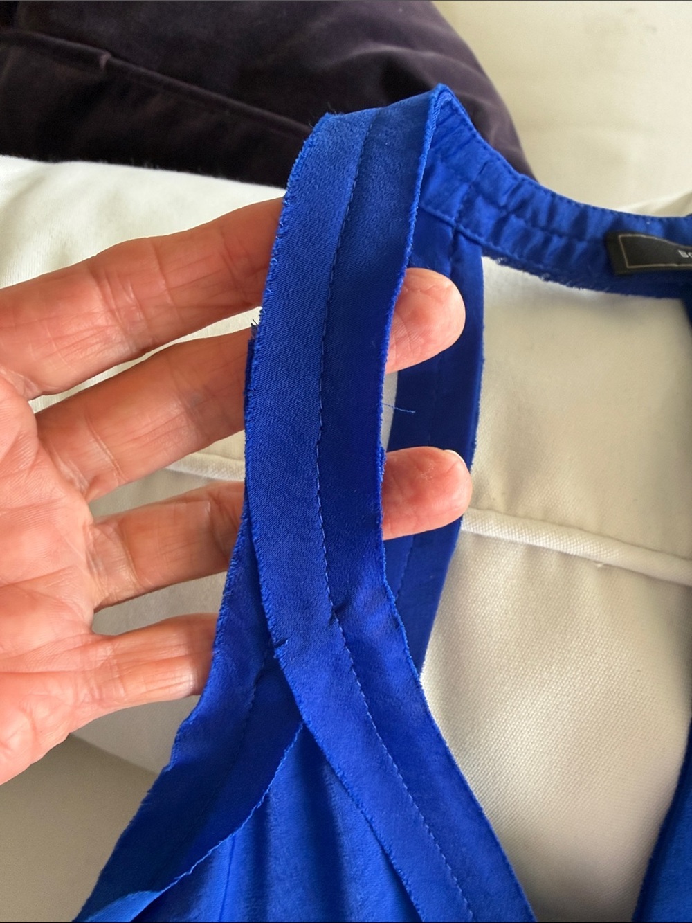 BCBGMaxAzria Royal Blue Racerback V-Neck Camisole NWT sz xs - Picture 10 of 10